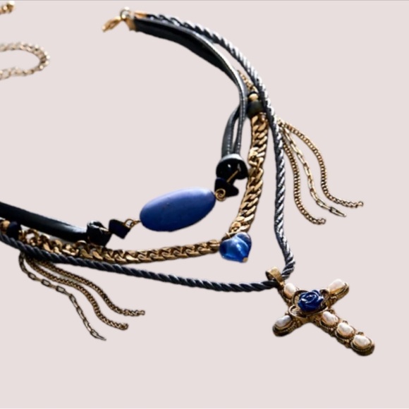 Free People Synergy necklace in blue - Picture 2 of 3
